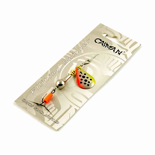Блесна вращающаяся Caiman Pear 6гр #1 цвет CA86 (5шт в упак.)