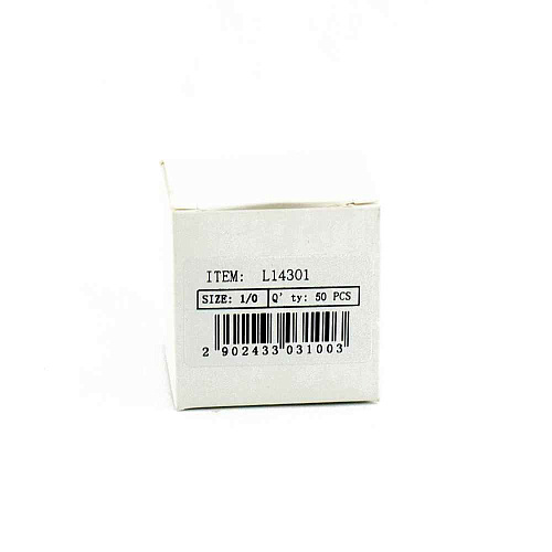 Крючки двойники Caiman Salmon Double up eye hook №1/0 (50 шт в упак) 14301