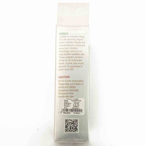 Воблер Caiman Torbi 110SP 16,5g 0,8-1м цвет СМ02