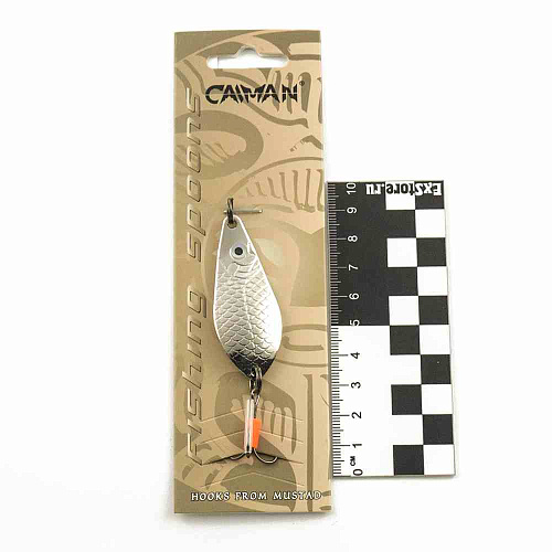 Блесна колеблющаяся Caiman Atom 10гр 5см цвет CN01 (5шт в упак.)