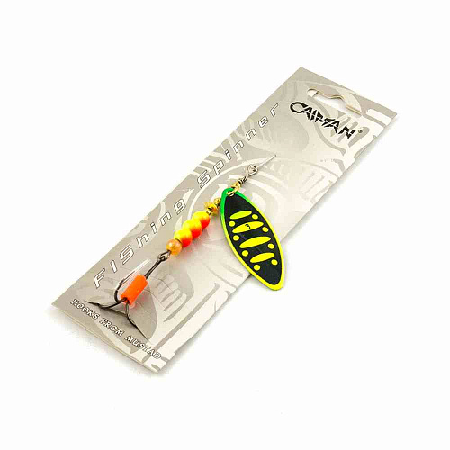 Блесна вращающаяся Caiman Longy Caterpillar 10гр #3 цвет CA106 (5шт в упак.)