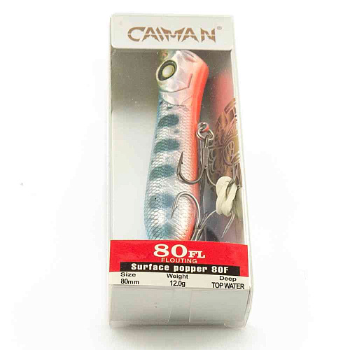 Воблер Caiman Surface popper 80F 12g 0м цвет СМ230