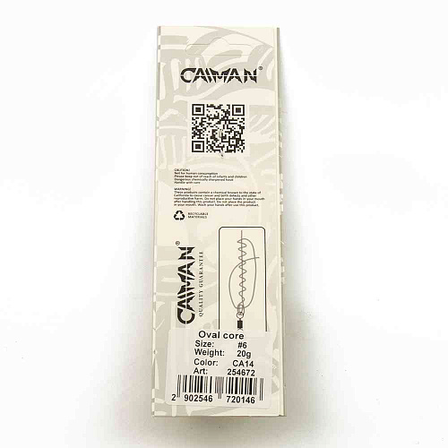 Блесна вращающаяся Caiman Oval core 20гр #6 цвет CA14 (5шт в упак.)