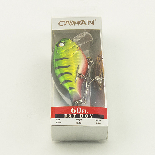 Воблер Caiman Fat Boy 60F 19,5g 0,2м цвет СМ538