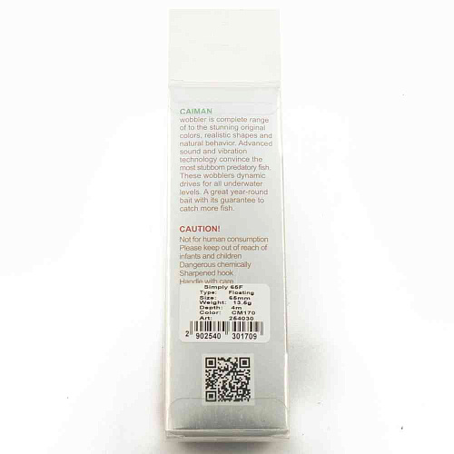 Воблер Caiman Simply 65F 13,5g 4м цвет СМ170