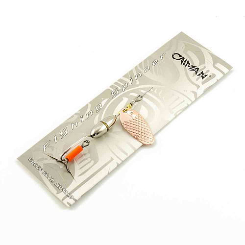 Блесна вращающаяся Caiman Oval core 10гр #4 цвет CA01 (5шт в упак.)