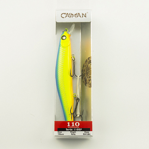 Воблер Caiman Torbi 110SP 16,5g 0,8-1м цвет СМ08