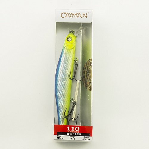 Воблер Caiman Torbi 110SP 16,5g 0,8-1м цвет СМ09
