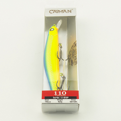 Воблер Caiman Torbi 110SP 16,5g 0,8-1м цвет СМ08