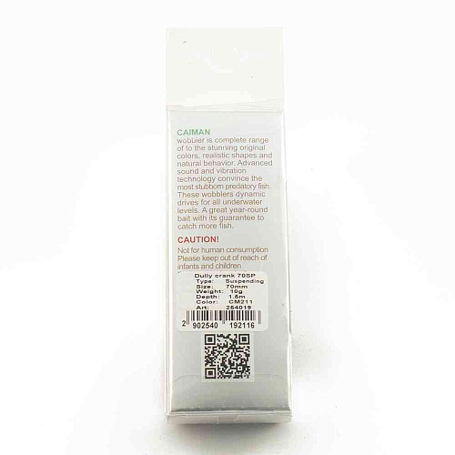 Воблер Caiman Dully Crank 70SP 10g 1,5м цвет СМ211