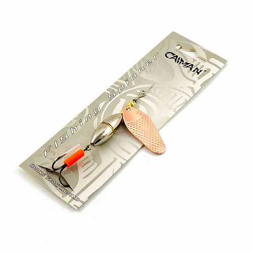Блесна вращающаяся Caiman Oval core 20гр #6 цвет CA01 (5шт в упак.)